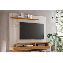 Painel Home p/TV até 50 Polegadas Valência Plus c/ Prateleira e Nichos 160x135cm Off White/Nature - Permóbili Painel Home p/TV até 50 Polegadas Valência Plus c/ Prateleira e Nichos 160x135cm Off White/Nature - Permóbili
