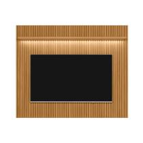 Painel Home p/ TV até 75 Pol Ouro Preto Ripado 1 Prat c/ Leads 180x148cm Nature Fosco - Linea Brasil Painel Home p/ TV até 75 Pol Ouro Preto Ripado 1 Prat c/ Leads 180x148cm Nature Fosco - Linea Brasil