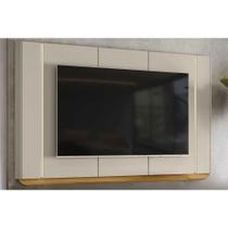 Painel Home p/ TV até 75 Pol Santorini 239x141cm Tauari/Off White Fosco - Linea Brasil Painel Home p/ TV até 75 Pol Santorini 239x141cm Tauari/Off White Fosco - Linea Brasil