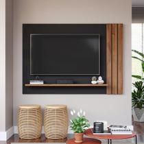 Painel Home Para TV até 50 Polegadas 154cm Preto Chumbo Savana Cristal Permobili Móveis Para Sala