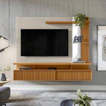 Painel Home Para Tv Até 60 Polegadas Maragogi Linea Brasil Nature/Off white