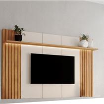 Painel Home para TV até 75 Polegadas 180cm com Led Supreme Carvalho Oro / Off-White