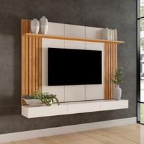 Painel Home para TV até 84 Polegadas 220cm Supreme Carvalho Oro / Off-White