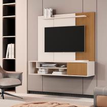 Painel Home Suspenso Babilônia para Tv 43 Polegadas Off-white/ripado