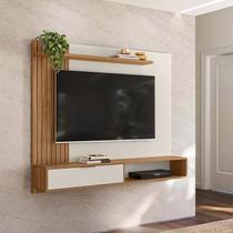 Painel Home Suspenso Berlim para Tv de até 65 Polegadas Branco / Nature Off White - Peternella