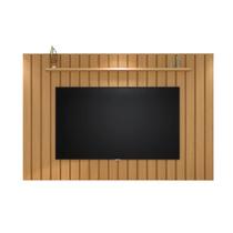 Painel Home Suspenso Brisye ripado grande 2.60m 260cm para TV até 75'' polegadas campeão de vendas cor Freijó nobre rústico