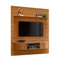 Painel Home Suspenso Bugatti Para TV 75" Cor Fendi Naturale - Madetec