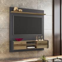 Painel Home Suspenso Lord para TV até 55 Polegadas Grafite Nature Liberty Móveis 136cm 2 Portas Painel Home Suspenso Lord para TV até 55 Polegadas Grafite Nature Liberty Móveis 136cm 2 Portas