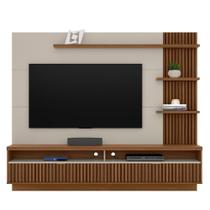 Painel Home Suspenso p/TV até 65" Araruna Freijo/Off White CasaMadre