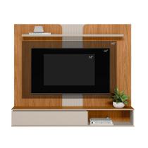 Painel Home Suspenso para Tv até 65 Polegadas 1 Porta Friburgo Nature e Off White Painel Home Suspenso para Tv até 65 Polegadas 1 Porta Friburgo Nature e Off White
