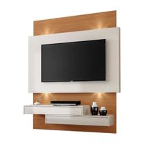 Painel Home Suspenso para TV com LED TB120L Off White/Freijó - Dalla Costa