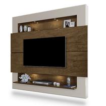 Painel Home Suspenso Riviera para TV até 75” Malbec/Off White - Móveis Luapa Painel Home Suspenso Riviera para TV até 75” Malbec/Off White - Móveis Luapa