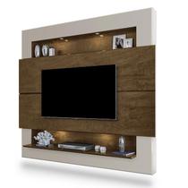 Painel Home Suspenso Riviera para TV até 75” Malbec/Off White - Móveis Luapa