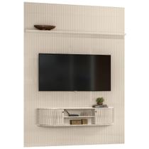 Painel Home Suspenso TV 65 Polegadas New Monte Carlo Calacata Off White Madetec