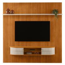 Painel Home Suspenso TV 75 Polegadas New Bugatti Cinamomo Off White Madetec