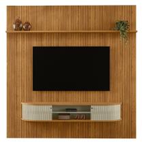 Painel Home Suspenso TV 75 Polegadas New Bugatti Cumaru Opala Madetec