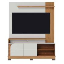 Painel Home Theater Jureli 2 Portas 1.5 Até 65 Polegadas Off White Matte - Freijó Painel Home Theater Jureli 2 Portas 1.5 Até 65 Polegadas Off White Matte - Freijó