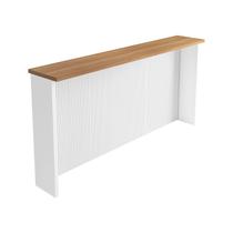 Painel Ilha Cozinha Canelado 200 100% MDF Branco Nature - Nesher Painel Ilha Cozinha Canelado 200 100% MDF Branco Nature - Nesher