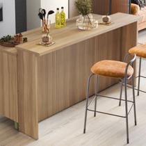 Painel Ilha Ripado Canelado 200cm 100% MDF Nature Painel Ilha Ripado Canelado 200cm 100% MDF Nature