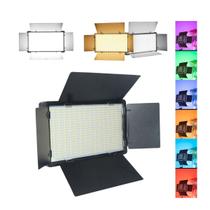 Painel Iluminador Bicolor Pro LED 600 RGB com Holder e Fonte de Energia Painel Iluminador Bicolor Pro LED 600 RGB com Holder e Fonte de Energia
