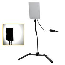 Painel Iluminador Led Home Office + Braço Tripé Articulável Painel Iluminador Led Home Office + Braço Tripé Articulável