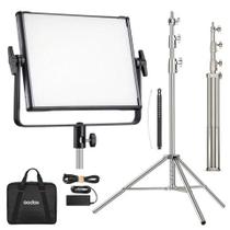 Painel Iluminador Led Profissional Godox RGB LDX50R com Tripé Inox 2,5m