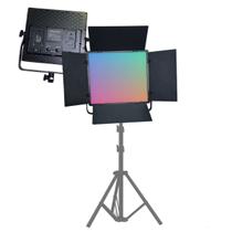 Painel Iluminador RGB Bicolor Pro Led 900 com Holder e Fonte de Energia Painel Iluminador RGB Bicolor Pro Led 900 com Holder e Fonte de Energia