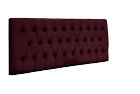 Painel Imperatriz 120 cm com Capitonê Suede Marsala - Renascer Decor