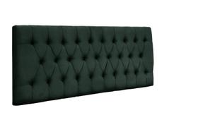 Painel Imperatriz 193 cm com Capitonê Suede Verde