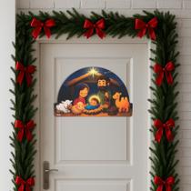 Painel Impresso Noite Feliz Presépio Natal 32,5 x 53,5 cm Piffer Festas - Inspire sua Festa Loja