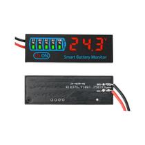 Painel Indicador De Carga De Bateria LED Universal DC 7-55V Para Baterias De Ácido E Lítio - Medidor