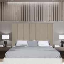 Painel individual Helena altura 120cmx20cm largura Bege para cama consulte a tabela na descrição para montar a sua cabeceira de cama