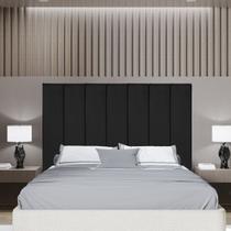Painel individual Helena altura 120cmx20cm largura Preta para cama consulte a tabela na descrição para montar a sua cabeceira de cama
