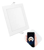 Painel Inteligente Led Smart Wi-fi Embutir Quadrado Plafon