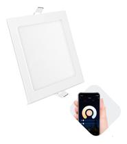 Painel Inteligente Led Smart Wi-fi Quadrada Embutir Plafon