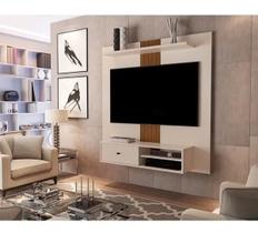 Painel jb 5024 - luxo - perola/caramelo - tv até 55 polegadas - jb bechara