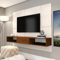 Painel jb 5025 - luxo - perola/caramelo - tv até 55 polegadas - jb bechara