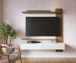 Painel Juriti 1.5 Para Tv Até 65 Polegadas Amêndoa Off White Painel Juriti 1.5 Para Tv Até 65 Polegadas Amêndoa Off White