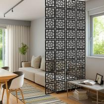 Painel Kit 12 decorativo divisória de ambiente sala cozinha escritório painel em MDF premium