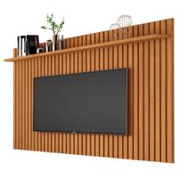 PAINEL KLAS 100% RIPADO COR NATURE RÚSTICO AMADEIRADO 180cm x 135cm PARA TV ATÉ 65'' POLEGADAS CAMPEÃO DE VENDAS