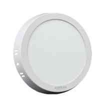 Painel Led 12W Redondo Branco Frio Sobrepor Fortled