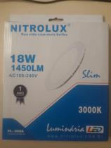 Painel LED 18w 3000k redondo embutir BIV 30 - Nitrolux Painel LED 18w 3000k redondo embutir BIV 30 - Nitrolux