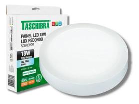 Painel led 18w lux redondo sobrepor 6500k