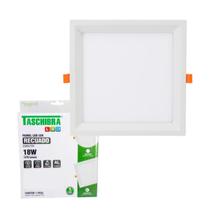 Painel Led 18w Plafon Recuado Embutir Sala Quarto Cozinha Teto Quadrado Taschibra