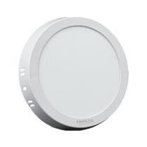 Painel Led 18W Redondo Branco Frio Sobrepor Fortled