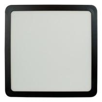 Painel Led 20,4x20,4 Quadrado Preto Sobrepor 18w 6500k Foxlux