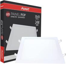 Painel LED 24w Embutir Quadrado 29x29 6500k Branco Frio - Avant