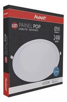 Painel LED 24w Embutir Redondo 6500k Branco Frio - Avant