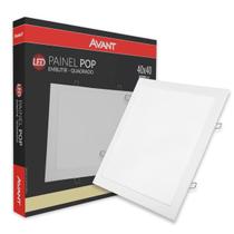 Painel Led 4000k Embutir Quadrado 40x40 30w