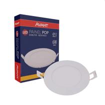 Painel Led Avant Pop Embutir Redondo 6w Amarelo 3000k Bivolt Painel Led Avant Pop Embutir Redondo 6w Amarelo 3000k Bivolt